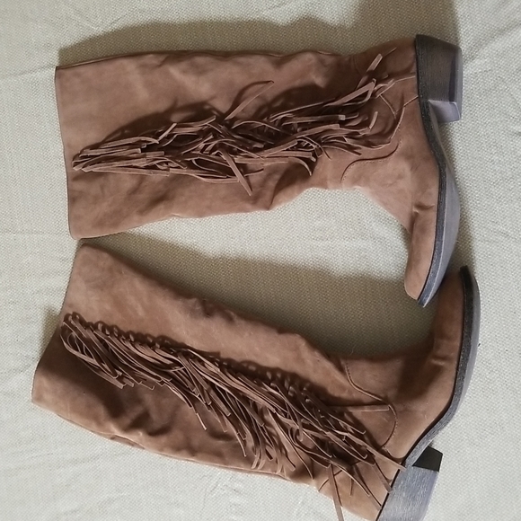 Material Girl Fringe Boots - Picture 5 of 8